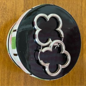 Heidi Klum sterling silver clover earrings